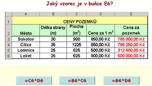 Excel v matematice